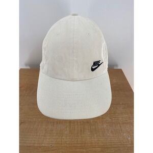 Nike Heritage86 Adjustable Strapback Baseball Cap Hat Off White Cream OSFM